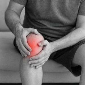 Man met knie artrose 